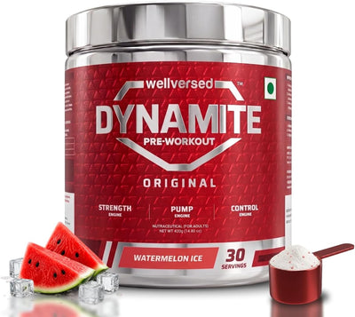 Wellcore Dynamite Pre-Workout Watermelon Ice - Citrulline Complex, 420g