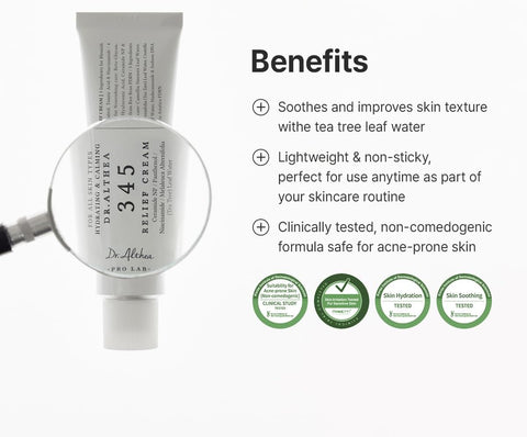Dr.Althea 345 Relief Cream - Soothing Vegan Moisturizer with Niacinamide & PDRN, 50ml - Image 2