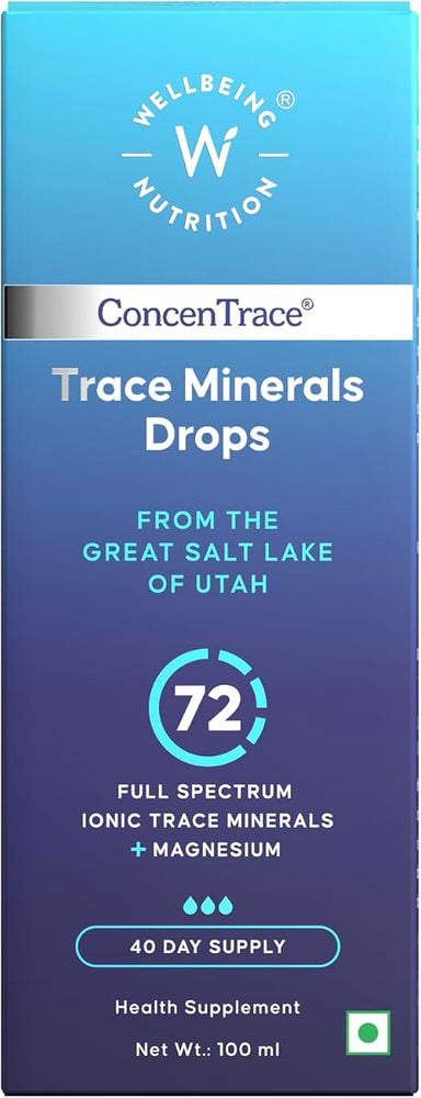 Wellbeing Nutrition Trace Minerals Drops - ConcenTrace Full Spectrum, 100 ml