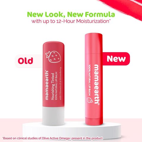 Mamaearth 100% Natural Lip Balm with Vitamin E & Strawberry - 4g - Image 7
