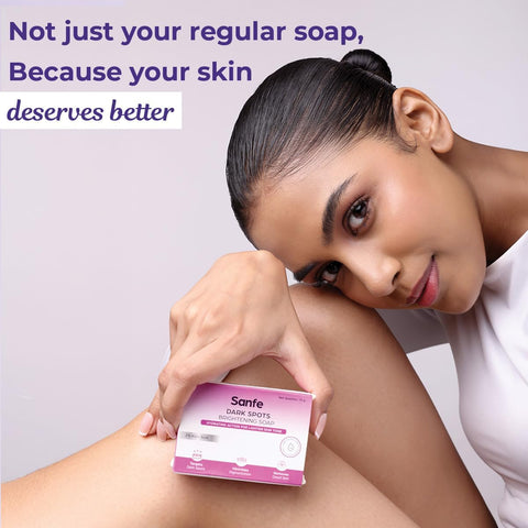 Sanfe Dark Spots Brightening Soap with 2% Kojic Acid - 75g - Image 6