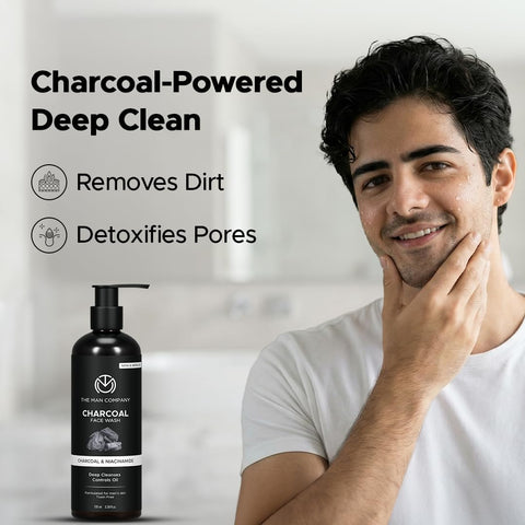 The Man Company Face Wash - Charcoal, Ylang Ylang & Argan, 100ml - Image 3