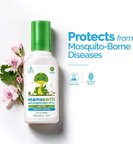 Mamaearth Anti Mosquito Fabric Roll-On - 100% Natural, DEET-Free, 8ml - Image 7