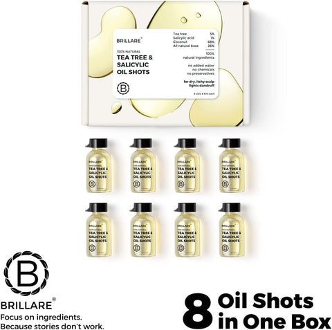 Brillaire Tea Tree & Salicylic Acid Hair Oil Shots - 8 x 6ml - Image 7