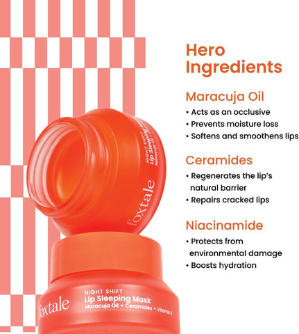 Foxtale Night Shift Lip Sleeping Mask with Passionfruit Oil - 12g - Image 3