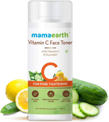Mamaearth Vitamin C Face Toner with Aloe Vera & Cucumber - 200ml - Image 2