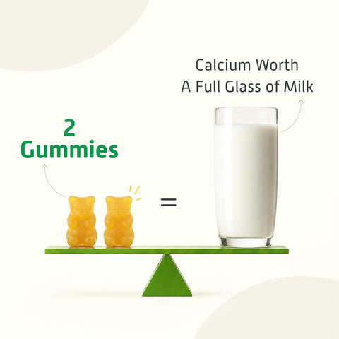 Little Joys Calcium & Vitamin D Gummies - Mango Flavour, Sugar-Free, 30 Count - Image 4