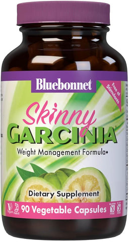 BlueBonnet Skinny Garcinia Weight Management Capsules with Super CitriMax, 90 Veggie Caps