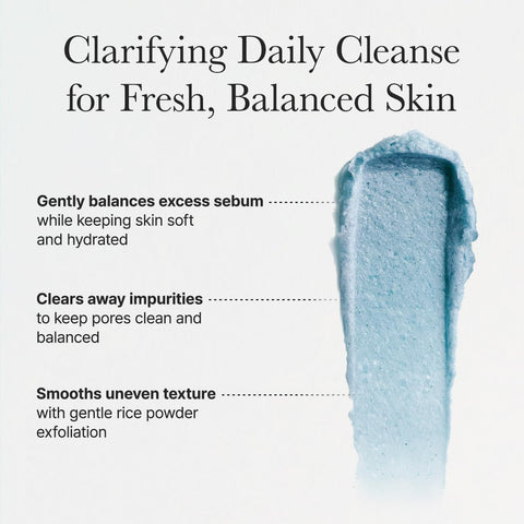 Arencia Fresh Blue Hyssop Rice Mochi Face Cleanser - Exfoliating Scrub 120g - Image 4
