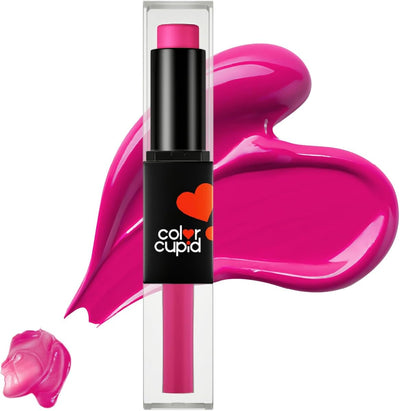 Color Cupid Flirtfuchsia LB3 Lip Balm + Liquid Lipstick Duo - 2-in-1