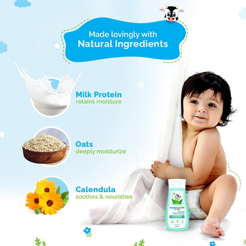 Mamaearth Baby Milky Soft 2-in-1 Body Wash & Shampoo - 400ml - Image 4