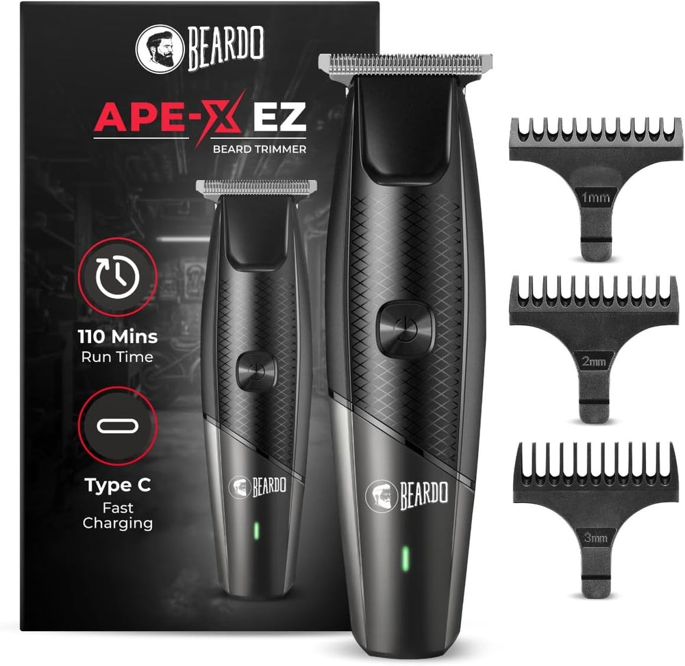 Beardo Ape-X EZ Beard Trimmer - Durable Stainless-Steel T-Blades - Pack of 1