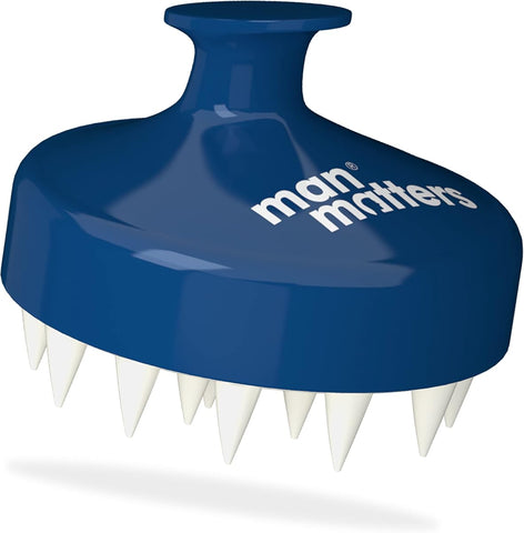 Man Matters Hair Scalp Massager Shampoo Brush - Silicone Bristles, Deep Clean, Anti-Dandruff