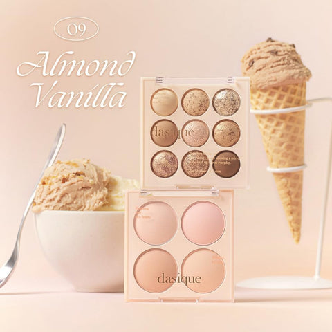 Dasique Blending Mood Cheek #09 - Almond Vanilla 4 Tone Blush Palette - Image 2