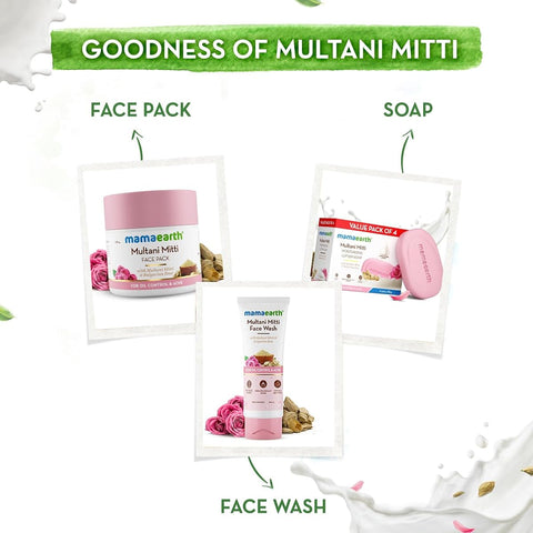 Mamaearth Multani Mitti & Rose Lotion Soap, Moisturizing, 125g Pack of 4 - Image 6