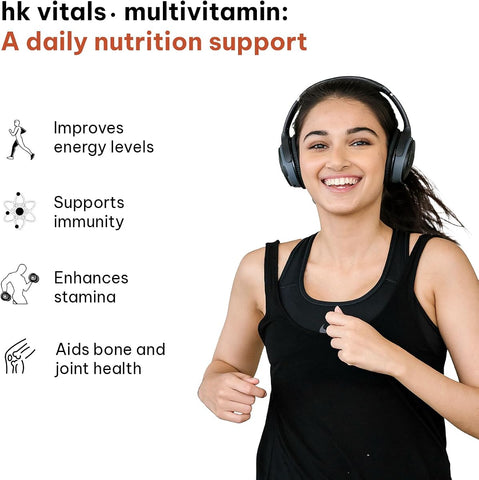 HK Vitals Multivitamin Tablets with Zinc, Vitamin C, D3 & Ginseng - 90 Pack - Image 3