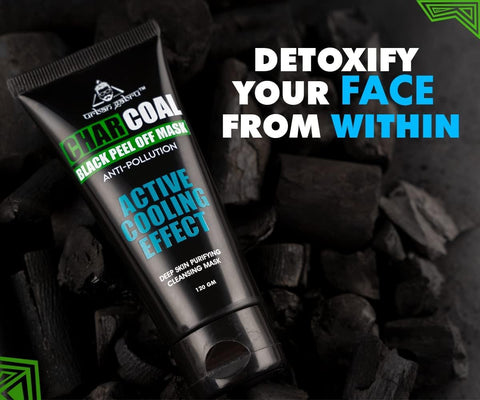 Urban Gabru Charcoal Peel Off Mask - Activated Charcoal, 60 gm - Image 2