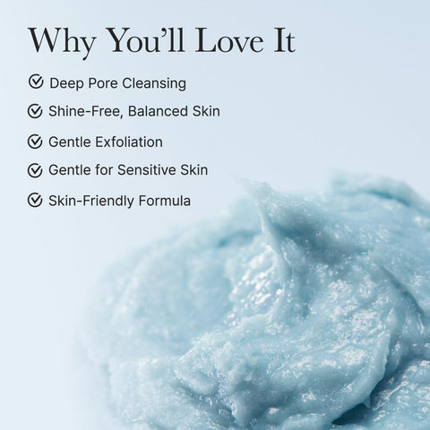 Arencia Fresh Blue Hyssop Rice Mochi Face Cleanser - Exfoliating Scrub 120g - Image 3
