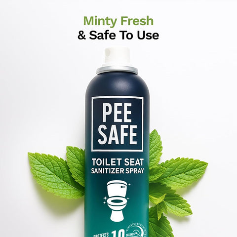 Pee Safe Toilet Seat Sanitizer Spray - Mint, IPA Formula, 75 ml - Image 7