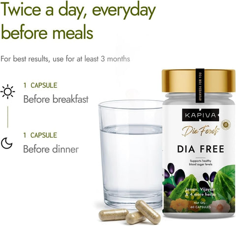 Kapiva Dia Free Condition Support Capsules with Karela & Jamun - 60 Capsules - Image 5