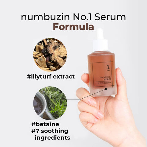 Numbuzin No.1 Glossy Essence Serum - Korean Face Serum with Antioxidants, Betaine & Centella Asiatica, 50ml - Image 6