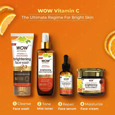 Wow Skin Science Vitamin C Foaming Face Wash with Brush - 150ml - Image 6
