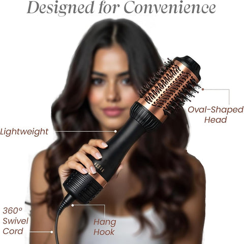 UrbanYog MakeMeeBold Hot Air Brush - Dual Function Blow Dryer & Straightener - Image 5
