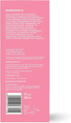 Foxtale Face Serum with 3% Tranexamic Acid, Peptides & Niacinamide - 30ml - Image 8