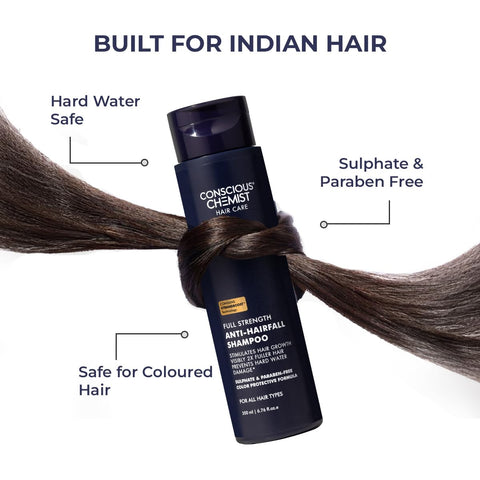 Conscious Chemist Full Strength Anti - Hairfall Shampoo - 200 ml