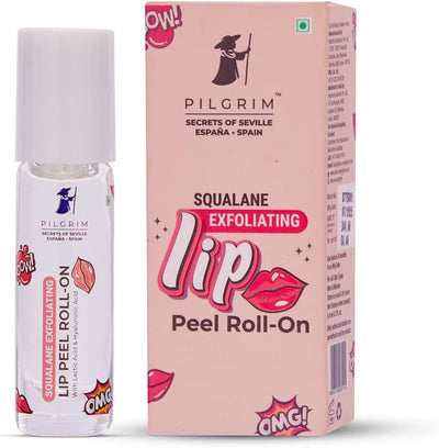 Pilgrim Squalane Lip Peel Roll-On with Lactic Acid & Hyaluronic - 6ml