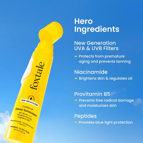 Foxtale Niacinamide Matte Sunscreen SPF 70+ PA++++ - 50ml - Image 3