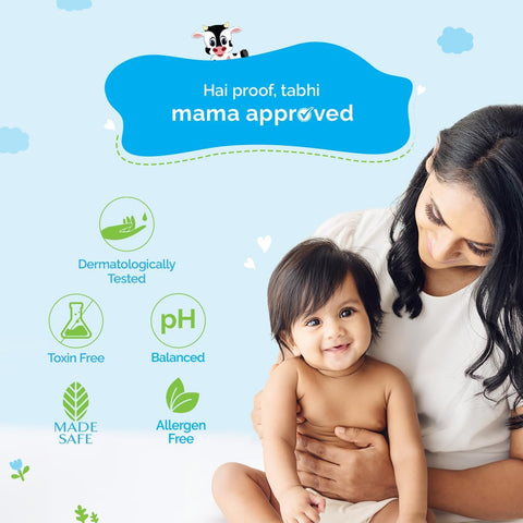 Mamaearth Baby Milky Soft 2-in-1 Body Wash & Shampoo - 400ml - Image 5