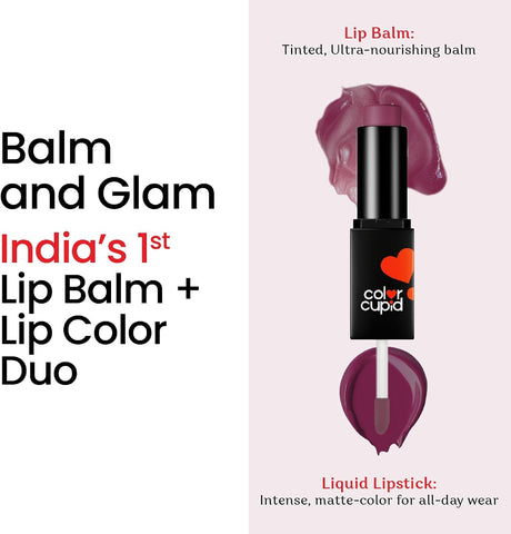 Color Cupid Lip Balm + Liquid Lipstick Plumbite LB6 - 2-in-1 Duo - Image 2