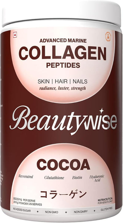 Beautywise Advanced Marine Collagen Protein Powder - Cocoa, 250g