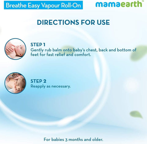 Mamaearth Breathe Easy Vapour Roll-On with Eucalyptus & Lavender Oil - 40ml - Image 5