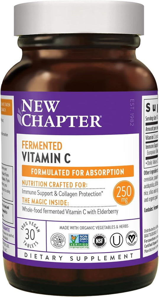 New Chapter Fermented Activated Vitamin C Capsules - 30 Pack