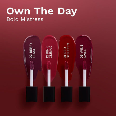 Pilgrim Matte Mini Liquid Lipstick Pack - Hydrating, Smudgeproof, 4 ml - Image 2