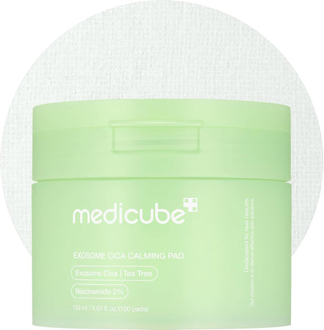 Medicube Exosome Cica Calming Pads with Tea Tree & Centella Asiatica - 100 Vegan Pads