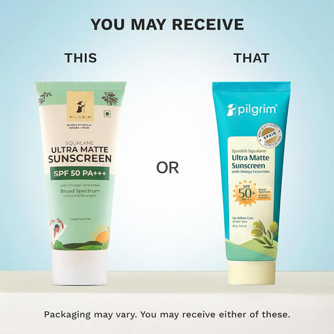 Pilgrim Squalane Ultra Matte Cream Sunscreen SPF 50 PA+++ - 50g - Image 2