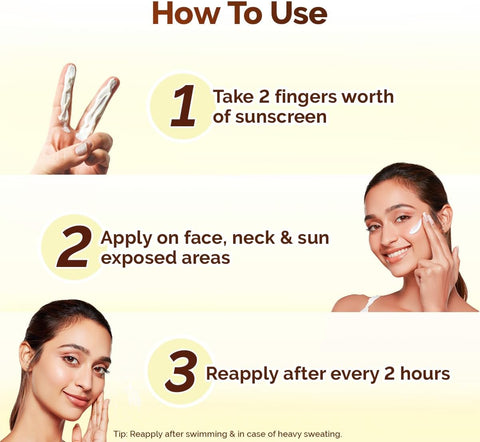 Mamaearth Vitamin C Daily Glow Sunscreen SPF 50, 50g - Image 4