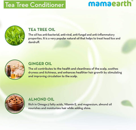 Mamaearth Tea Tree Conditioner - Nourishing & Silicone-Free - 250ml - Image 3