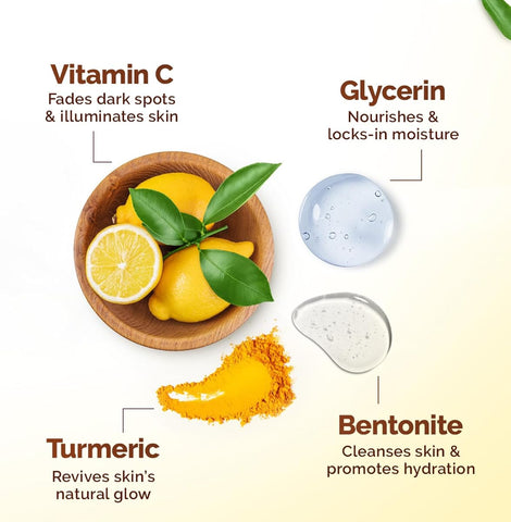 Mamaearth Vitamin C Face Mask - Skin Illumination with Turmeric & Kaolin Clay, 100g - Image 3