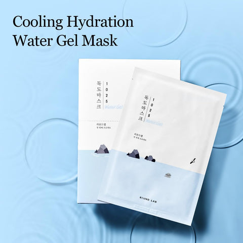 Round Lab 1025 Dokdo Hydrating Water Gel Mask - Hydrolyzed Hyaluronic Acid, 30ml (10 Pack) - Image 2