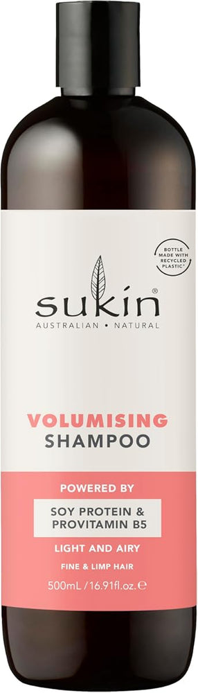 Sukin Volumising Shampoo - Sulphate Free, Strengthens with Rice Protein - 500ml