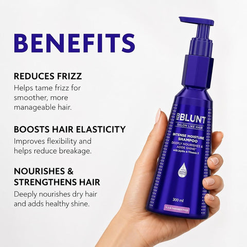 BBlunt Intense Moisture Shampoo with Jojoba & Vitamin E - 300 ml - Image 2