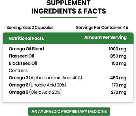 Himalayan Organics Vegan Omega 3 6 9 Supplement – 90 Veg Capsules - Image 2