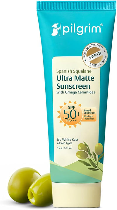 Pilgrim Squalane Ultra Matte Cream Sunscreen SPF 50 PA+++ - 50g