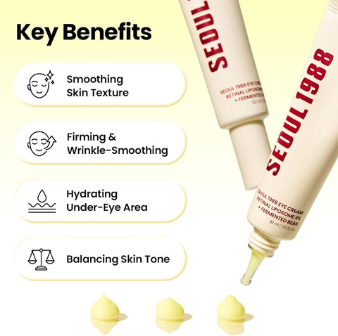 K-SECRET SEOUL 1988 Retinal Eye Cream - Advanced Retinal Liposome 4% & Fermented Bean - 30ml - Image 3