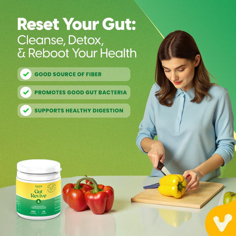 Valeo Gut Revive Powder - Psyllium Husk, Prebiotics & Probiotics - 280g - Image 3