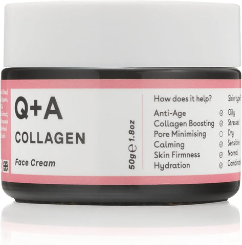 Q+A Collagen Anti-Age Face Moisturiser, Seaweed-Derived, 50ml - Image 2